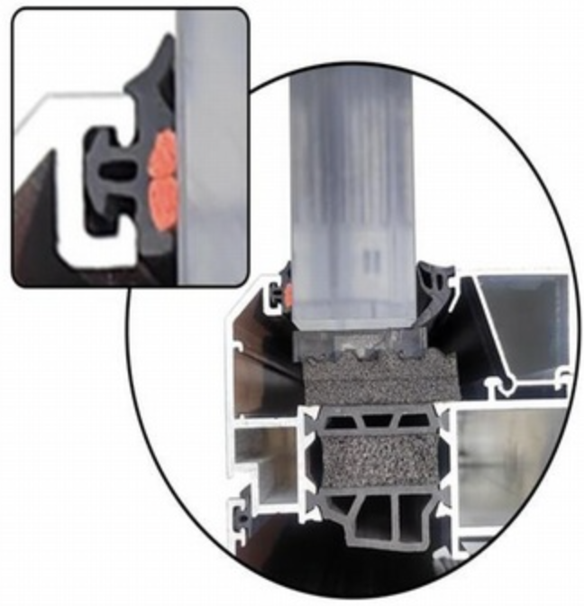 Garnituri pentru ferestre și uși, garnitură hidrofilă din cauciuc co-extrudat